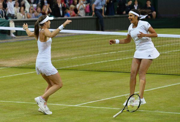 sania mirza wimbledon champion photos