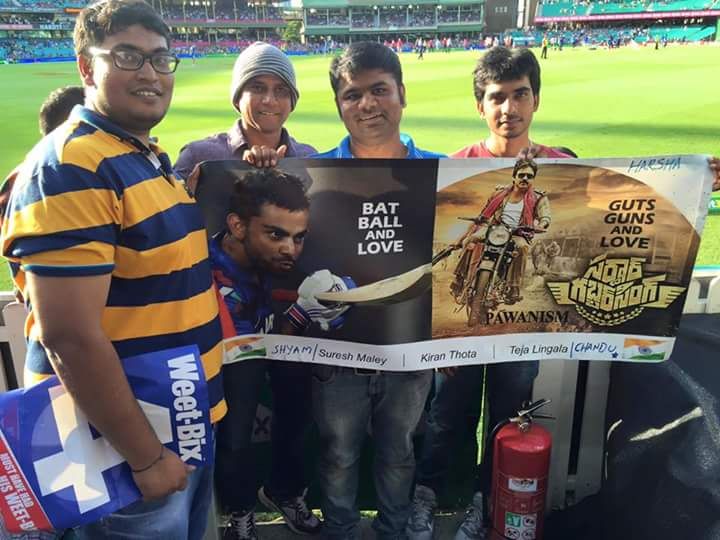 Sardaar Gabbar Singh Mania at Sydney Match Yesterday