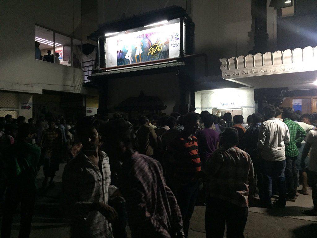 Sarrainodu Fans Hangama in Theater Photos