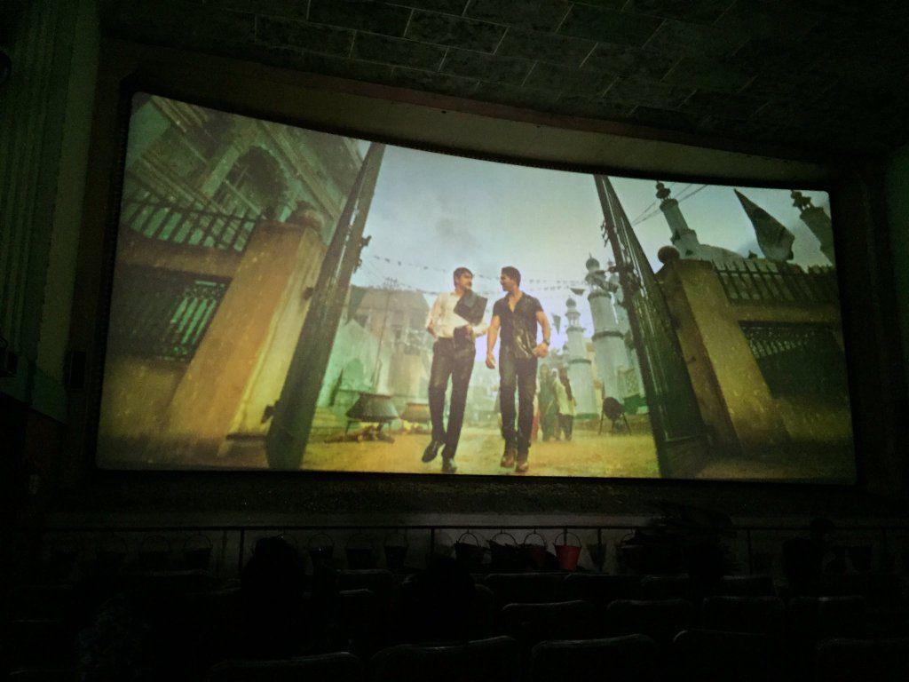 Sarrainodu Fans Hangama in Theater Photos