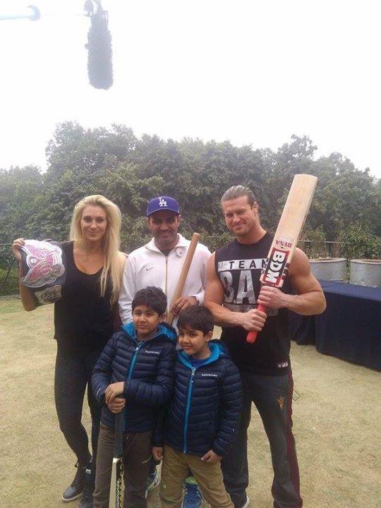 Sehwag Chilling With Kane from WWE