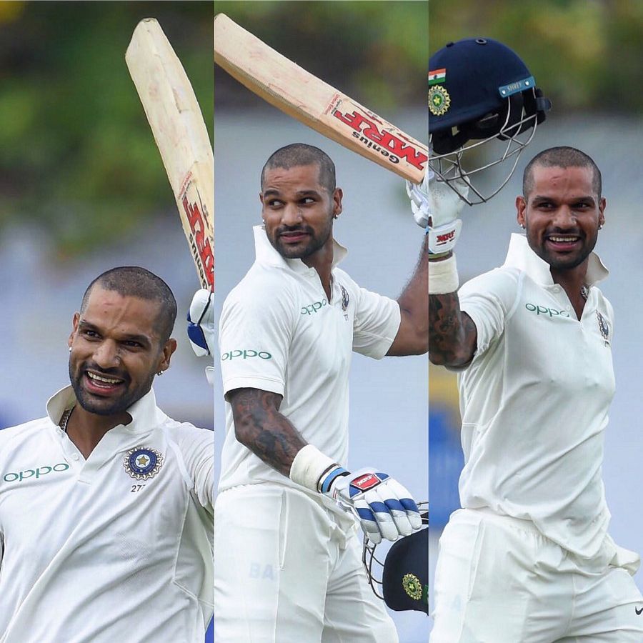 Shikhar Dhawan missed out on a double century Photos