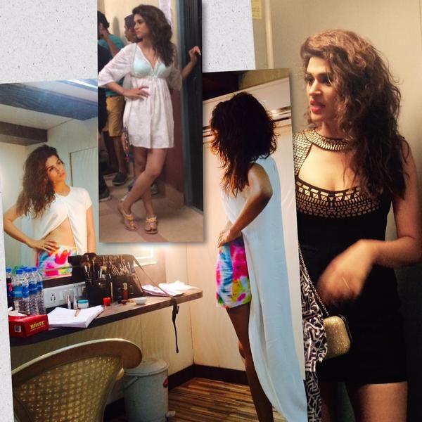 Shraddha Das Relaxing With Shampain Photos