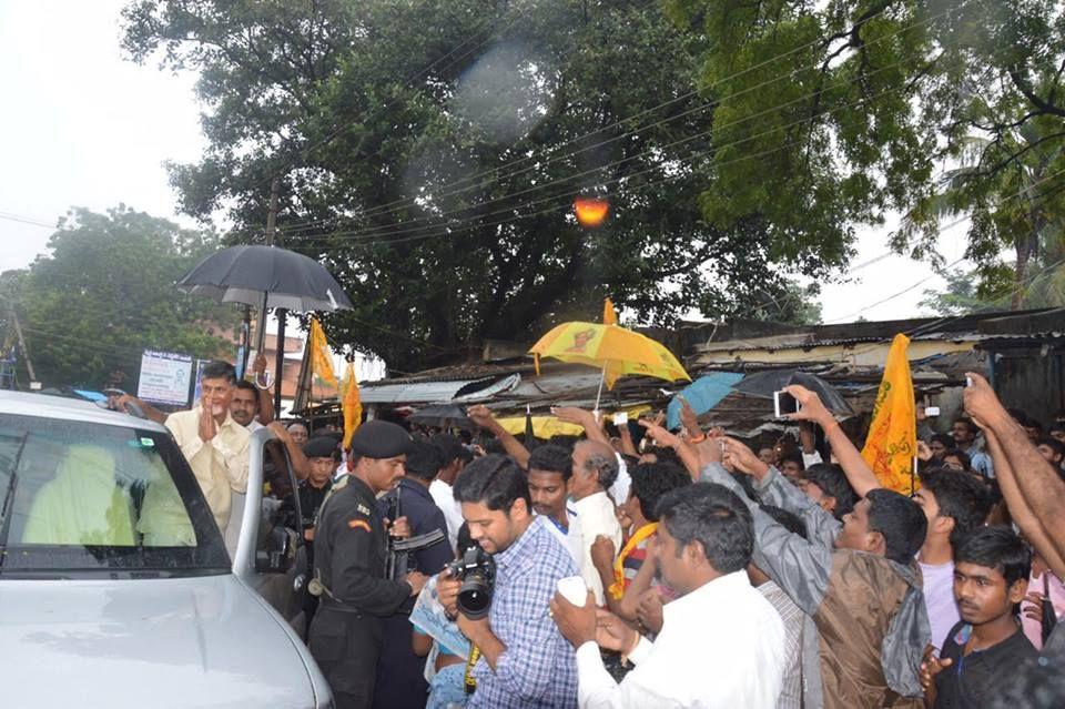 Shri Chandra Babu At Somasila Reservoir