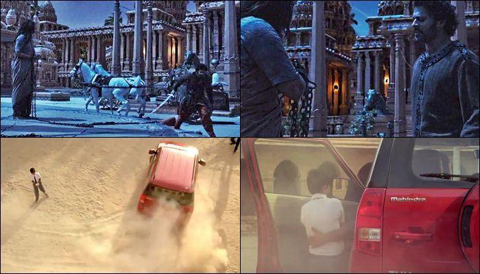 Similarities Between Baahubali And Mahindra TUV300 Ad Photos