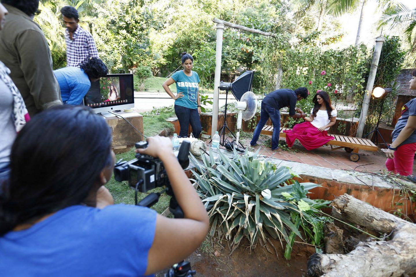 Simran Photoshoot Making Stills