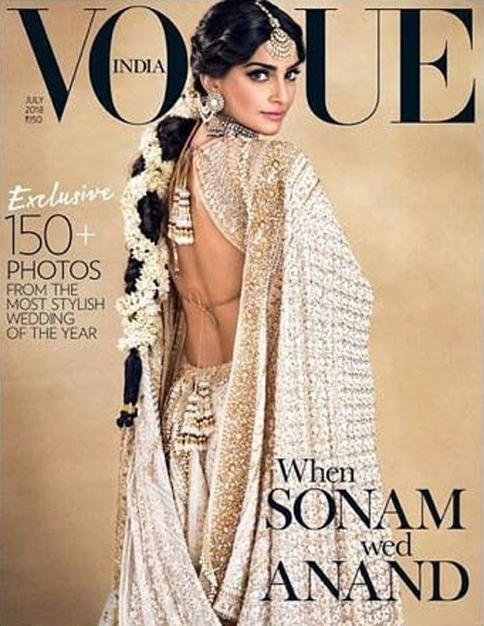 Sonam Kapoor & her husband pose for Vogue