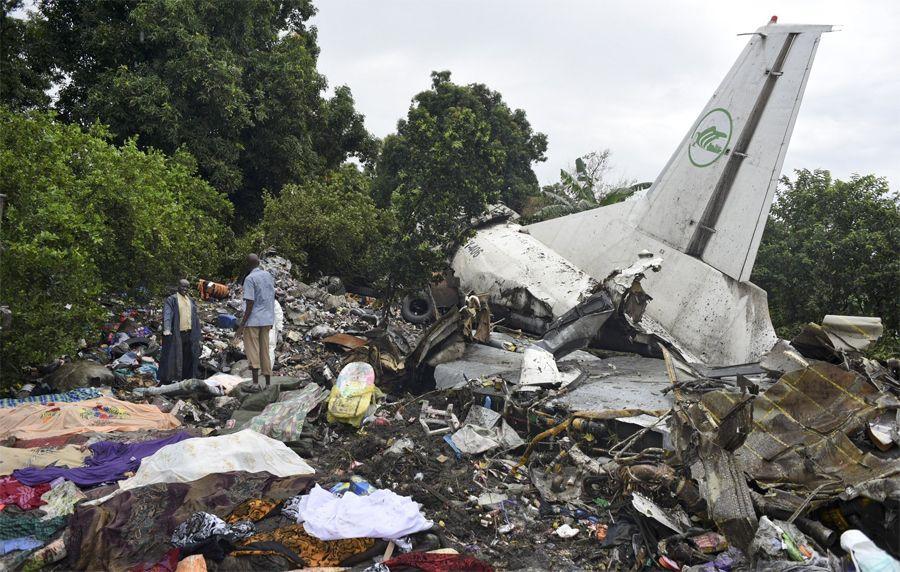 South Sudan Plane Crash Photos