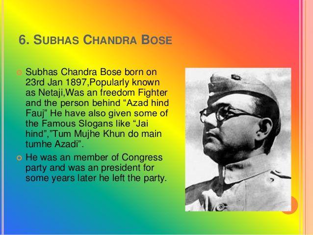 Subhas Chandra Bose Quotes images