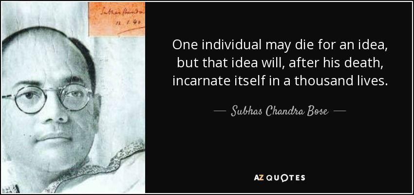 Subhas Chandra Bose Quotes images