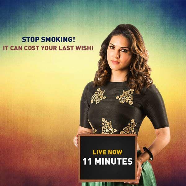 Sunny Leone Anti Smoking Commercial Photos