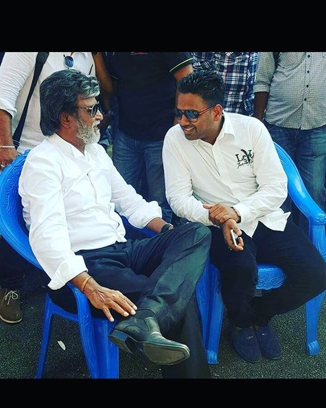 Super Star Rajini on the sets of Kabali New Photos