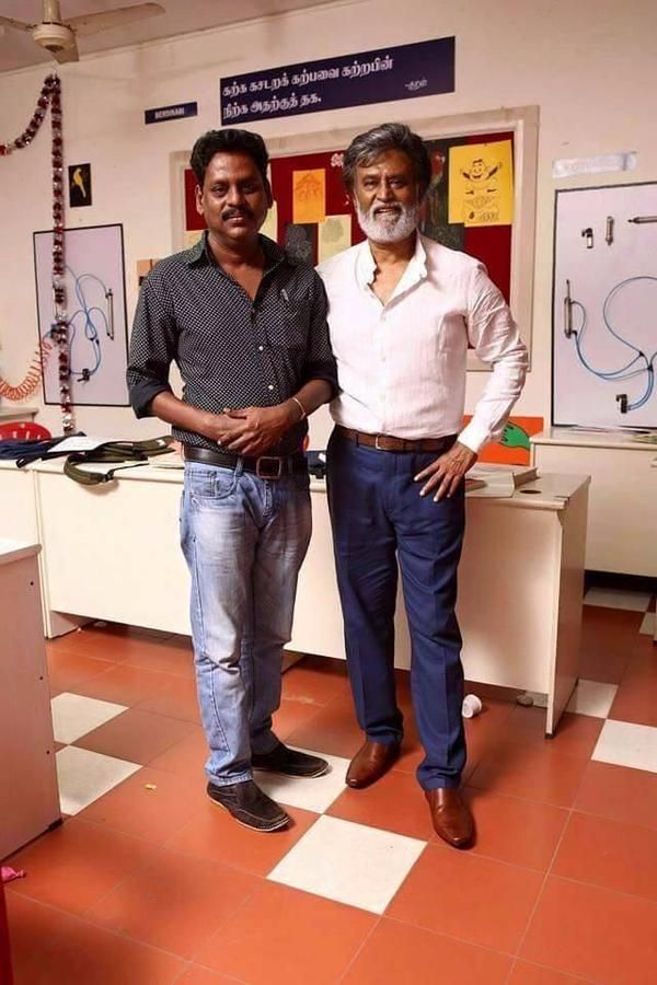 Super Star Rajini on the sets of Kabali New Photos