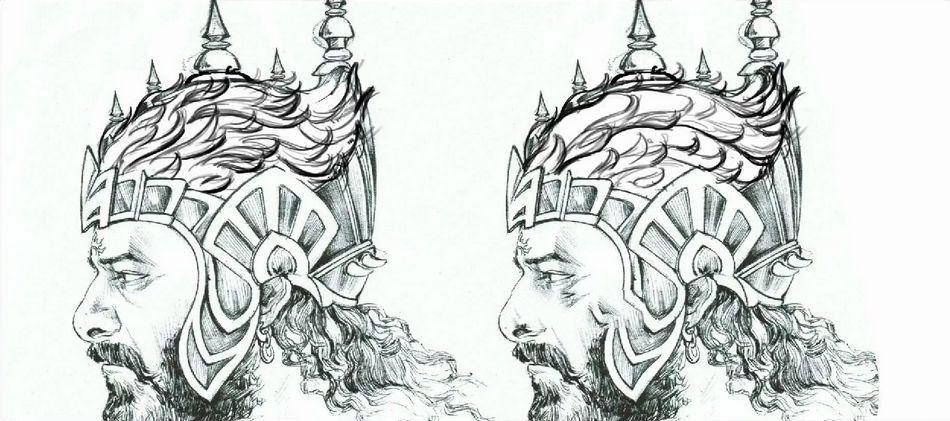 Superb Baahubali Sketches Photos