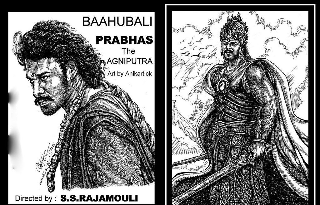 Superb Baahubali Sketches Photos