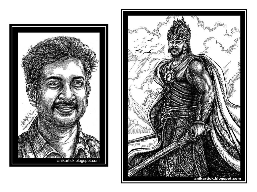 Superb Baahubali Sketches Photos