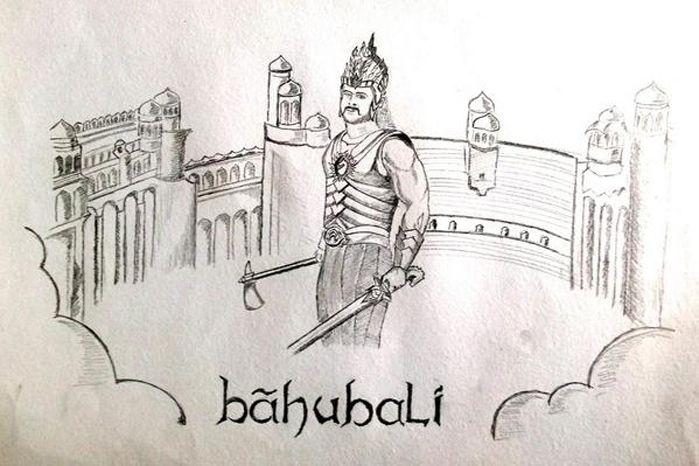 Superb Baahubali Sketches Photos
