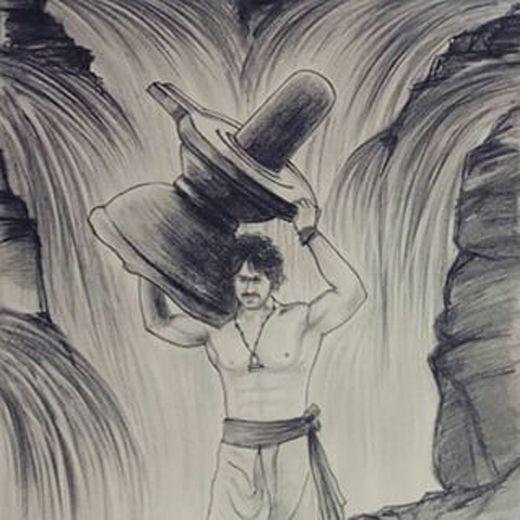 Superb Baahubali Sketches Photos