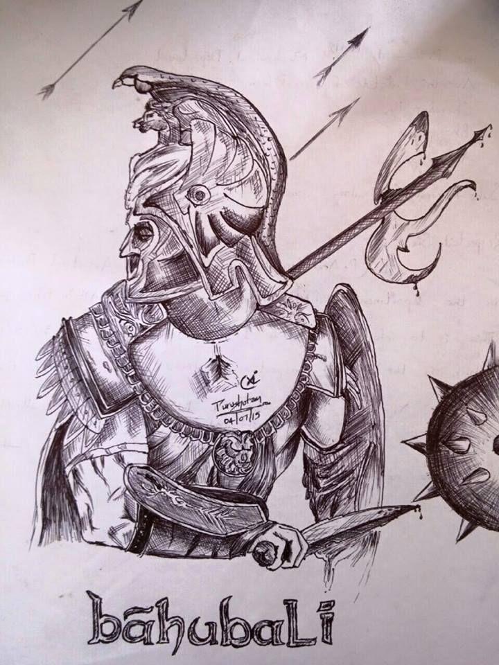 Superb Baahubali Sketches Photos