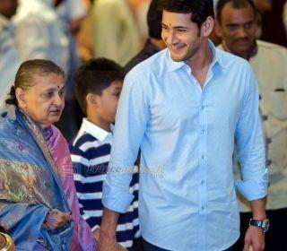 Superstar Mahesh Babu with his Mother Indira Devi Photos