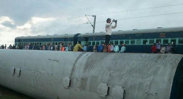 Exclusive Photos: Two Trains express fell into the Machak river