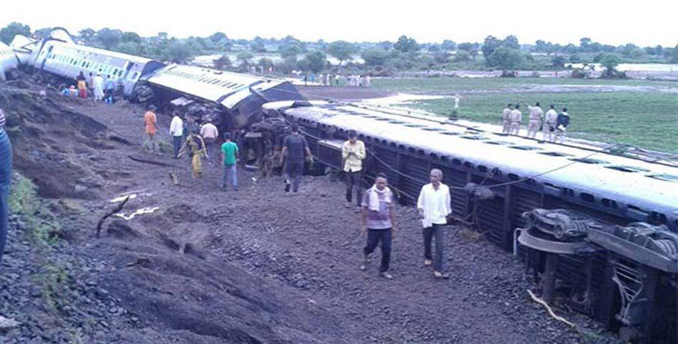 Exclusive Photos: Two Trains express fell into the Machak river