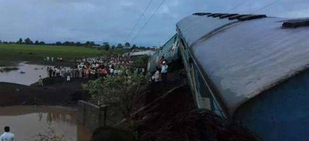 Exclusive Photos: Two Trains express fell into the Machak river