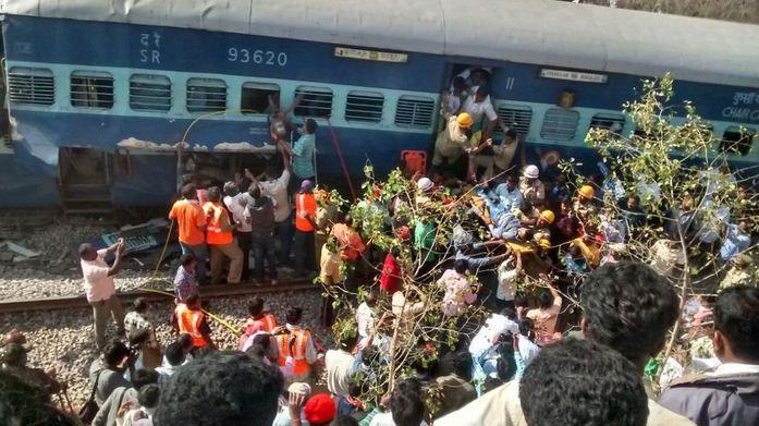 UP Train Accident Photos