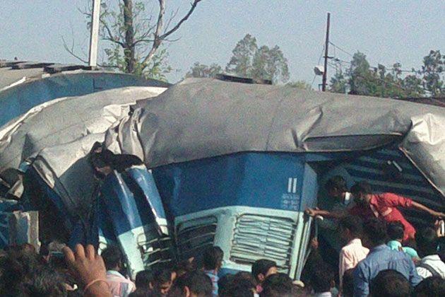 UP Train Accident Photos