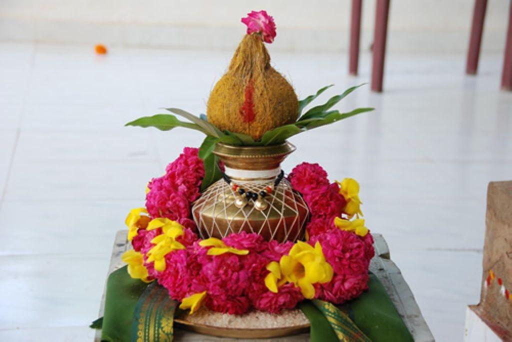 Varalakshmi Vratham Kalash Decoration Pics