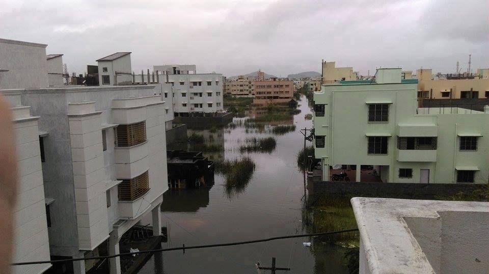 Various flood affected places in Chennai