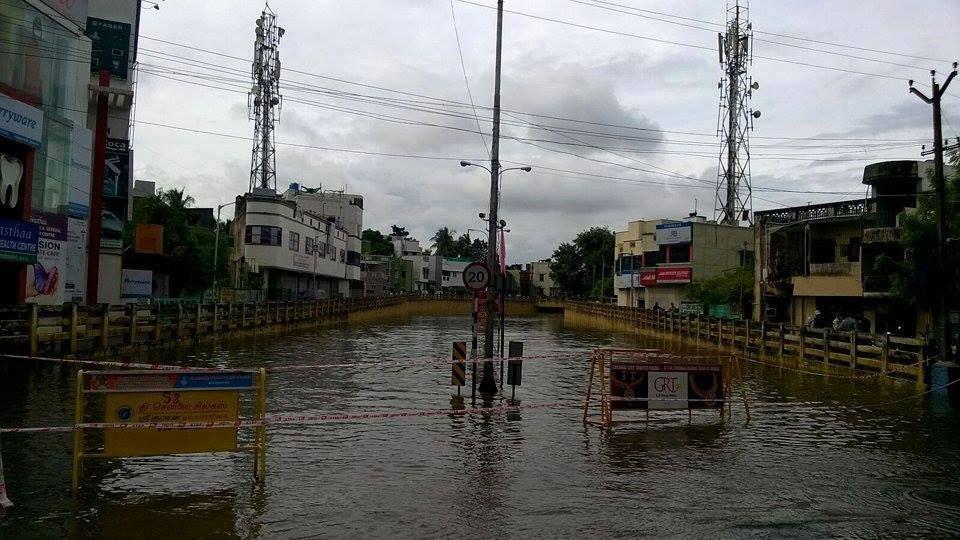 Various flood affected places in Chennai