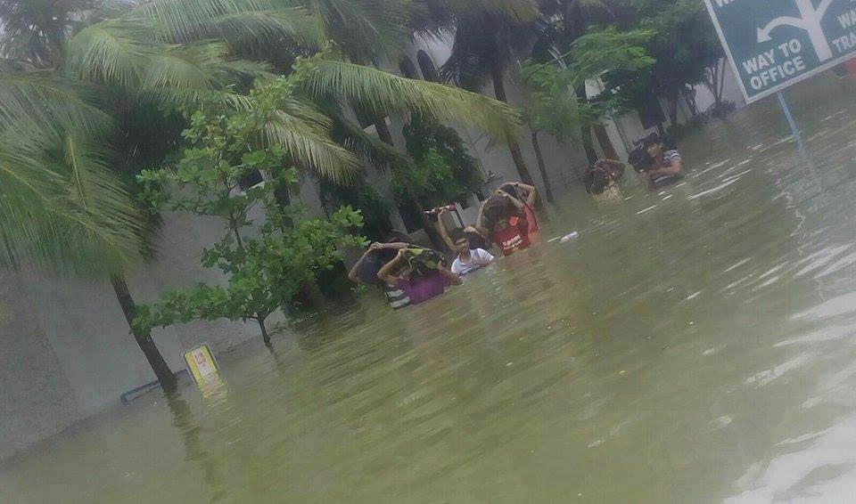 Various flood affected places in Chennai