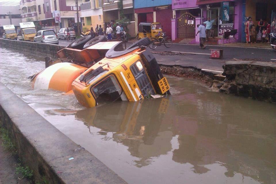 Various flood affected places in Chennai