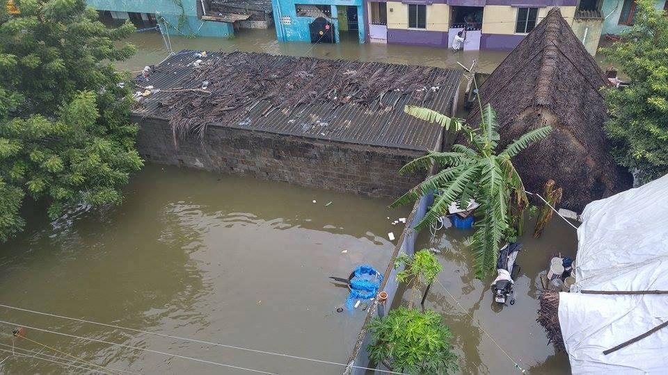 Various flood affected places in Chennai