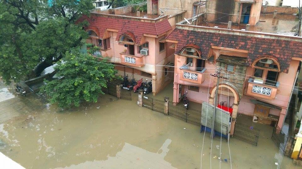 Various flood affected places in Chennai