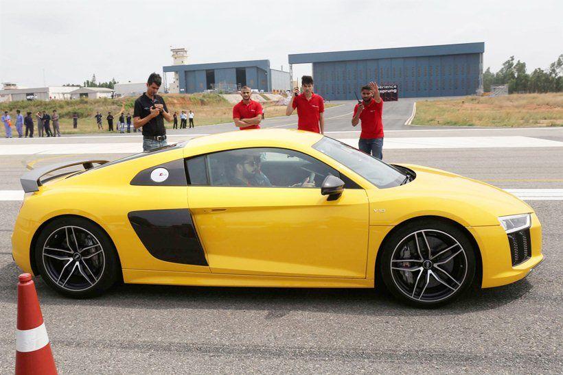 Virat Kohli launches Audi R8 V10 Plus Photos