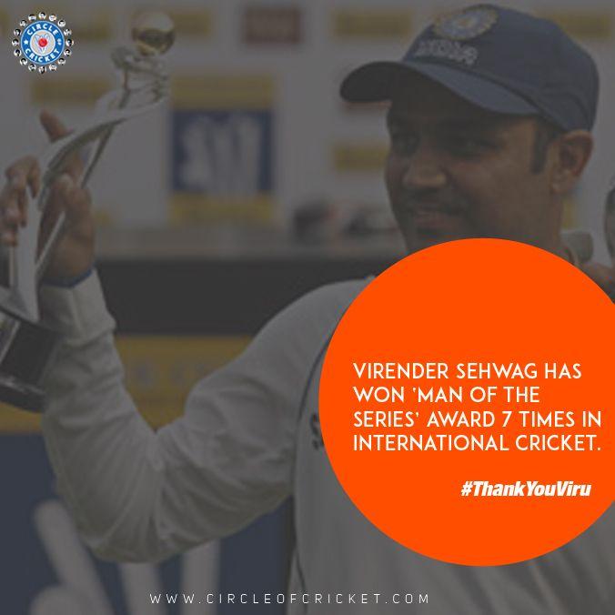 Virender Sehwag's achievement throughout his Career