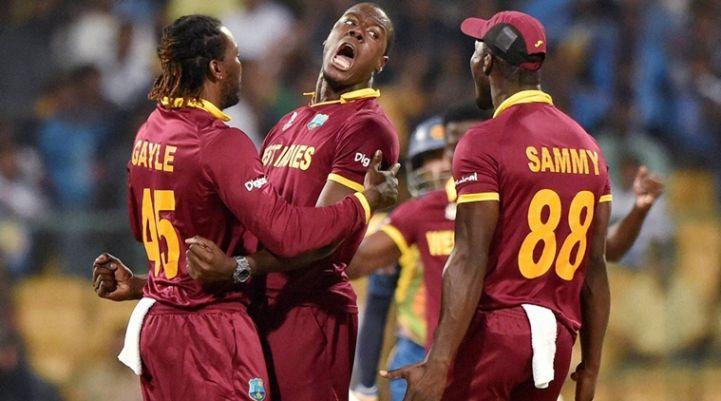 West Indies Celebrate in Champion Photos