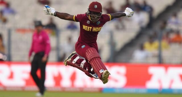West Indies Celebrate in Champion Photos