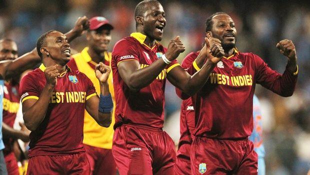 West Indies Celebrate in Champion Photos