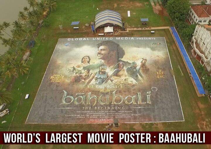 World largest poster Baahubali