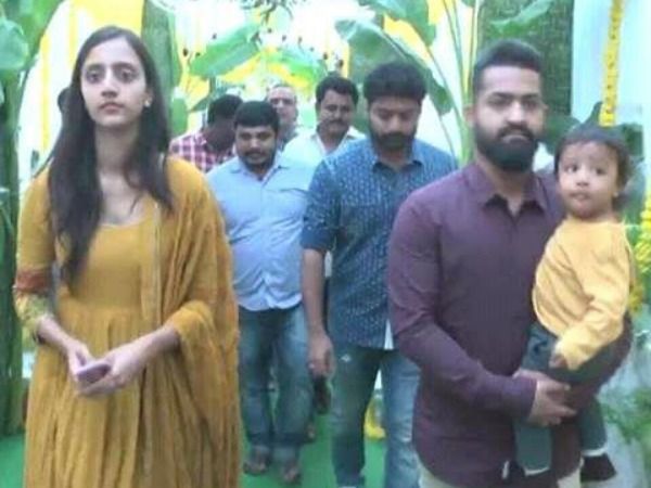 Jr NTR Fun with his Son Latest Photos