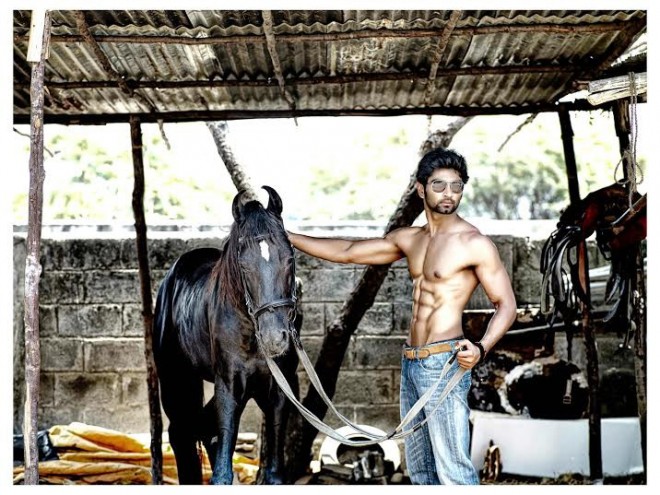 Atharvaa Murali Six Pack Stills