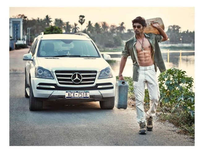 Atharvaa Murali Six Pack Stills