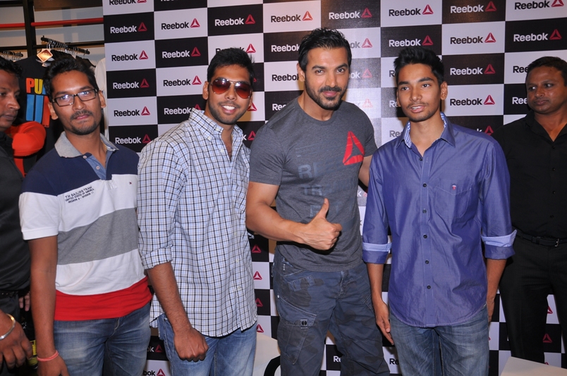 John Abraham At Reebok Fit Hub Store