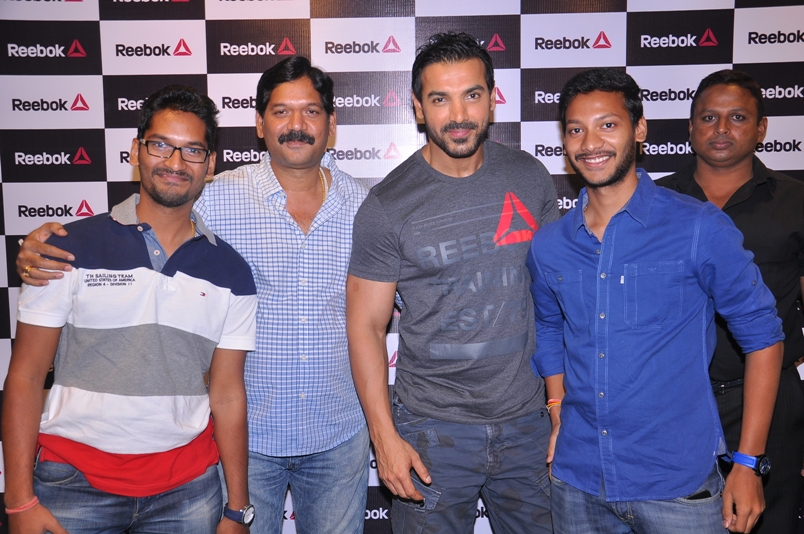 John Abraham At Reebok Fit Hub Store