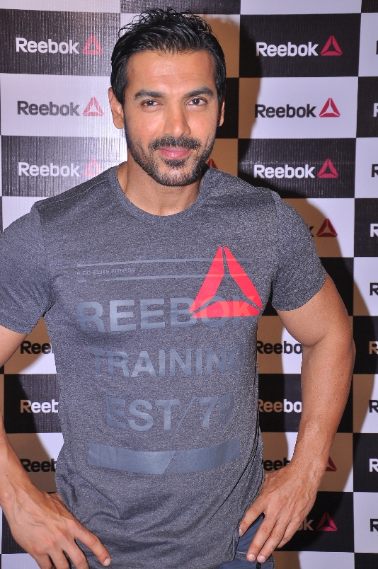 John Abraham At Reebok Fit Hub Store