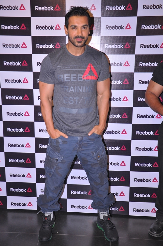 John Abraham At Reebok Fit Hub Store