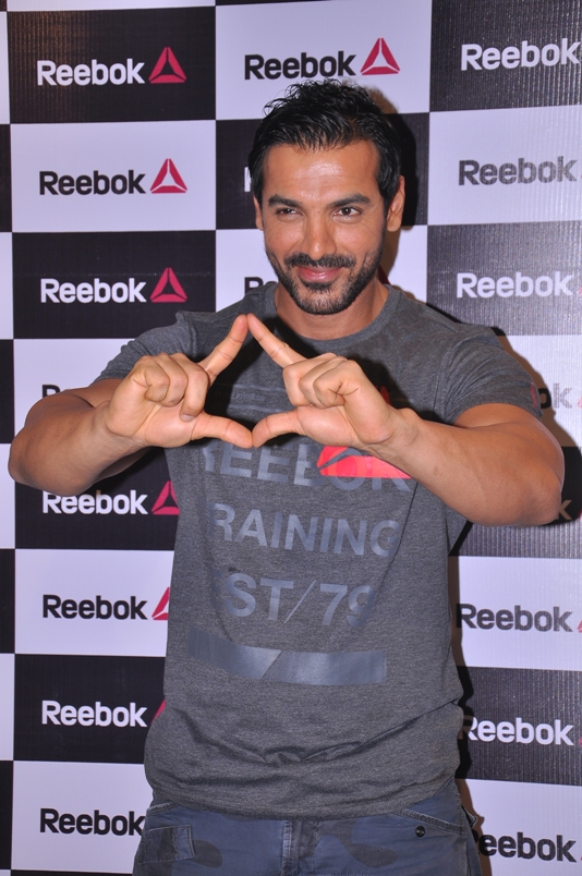 John Abraham At Reebok Fit Hub Store